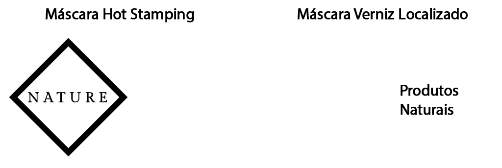 Máscaras de Hot Stamping e Verniz Localizado Máscaras de Hot Stamping e Verniz Localizado